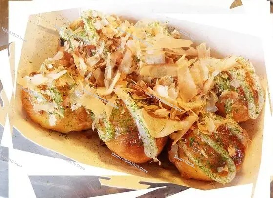 Takoyaki Grill Plate - Трехсекционная газовая машина для приготовления такояки,