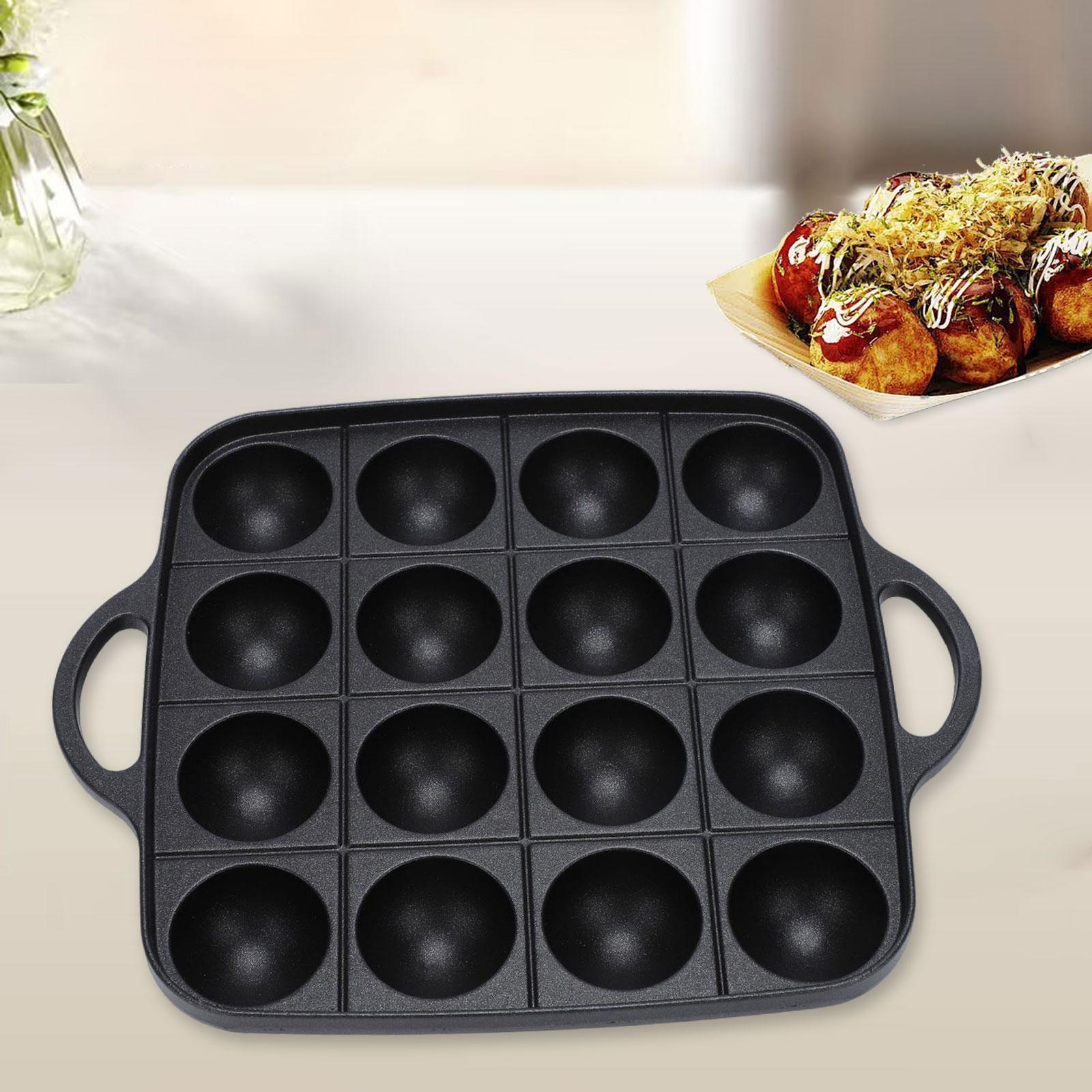 Takoyaki Grill Plate - Сковорода-гриль такояки, 16 полостей, легко чистящаяся
