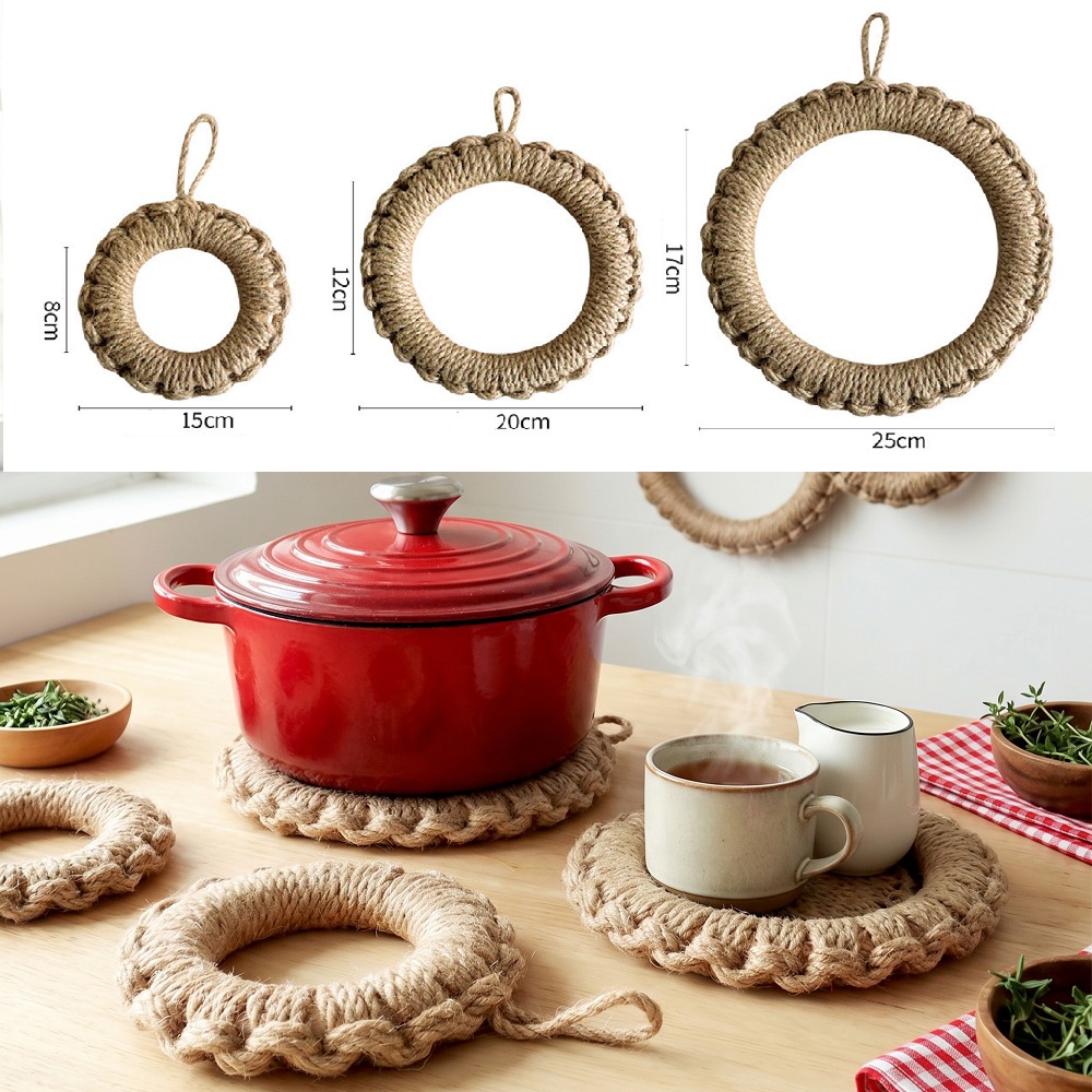 Cast Iron Corn - 2 шт. Декоративные подставки из джута