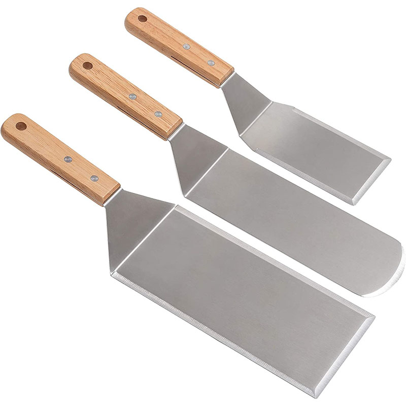Okonomiyaki Spatula - Профессиональный набор шпателей, из нержавеющей стали,