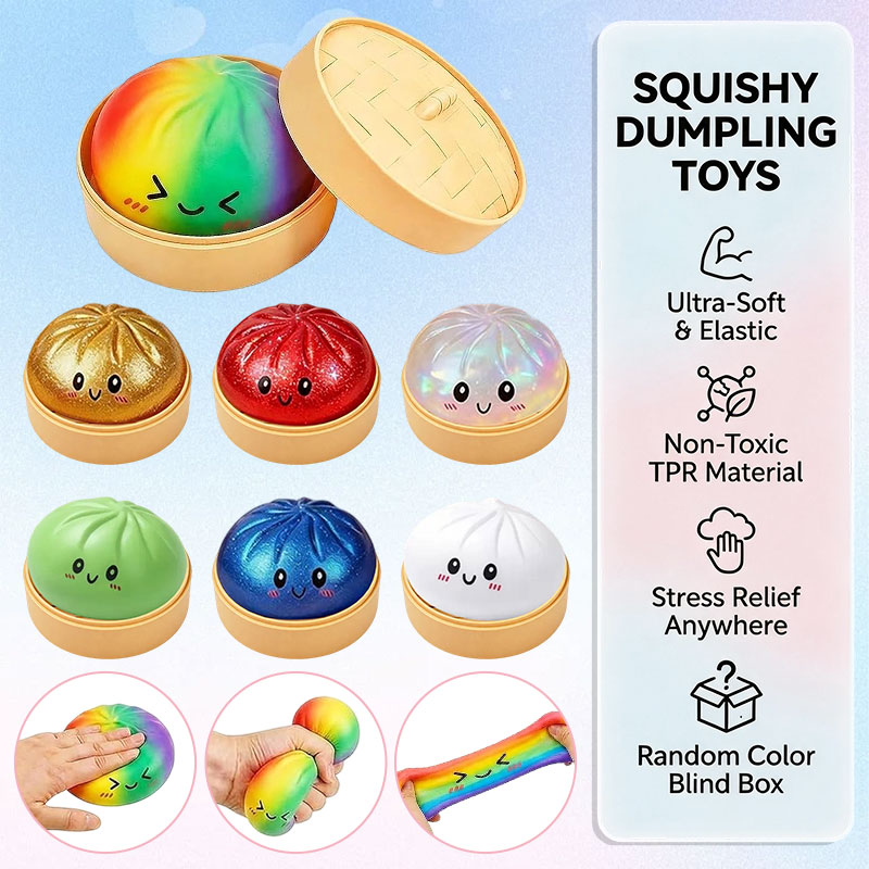 Bao Steamer Bamboo - Игрушка-антистресс Glitter Bao Bun: милый сквиш