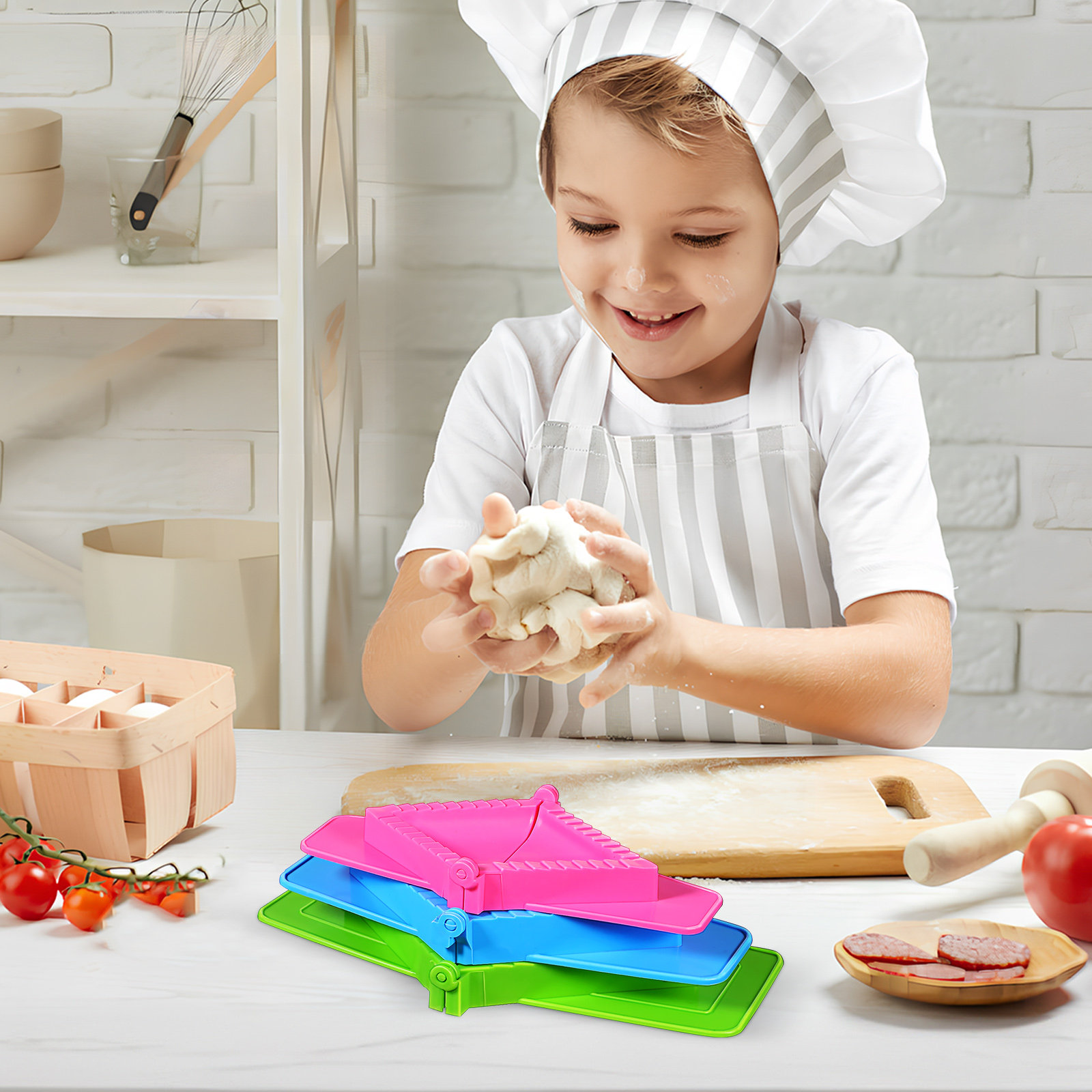 Dumpling Press Set - Набор из 3 пластиковых форм для
