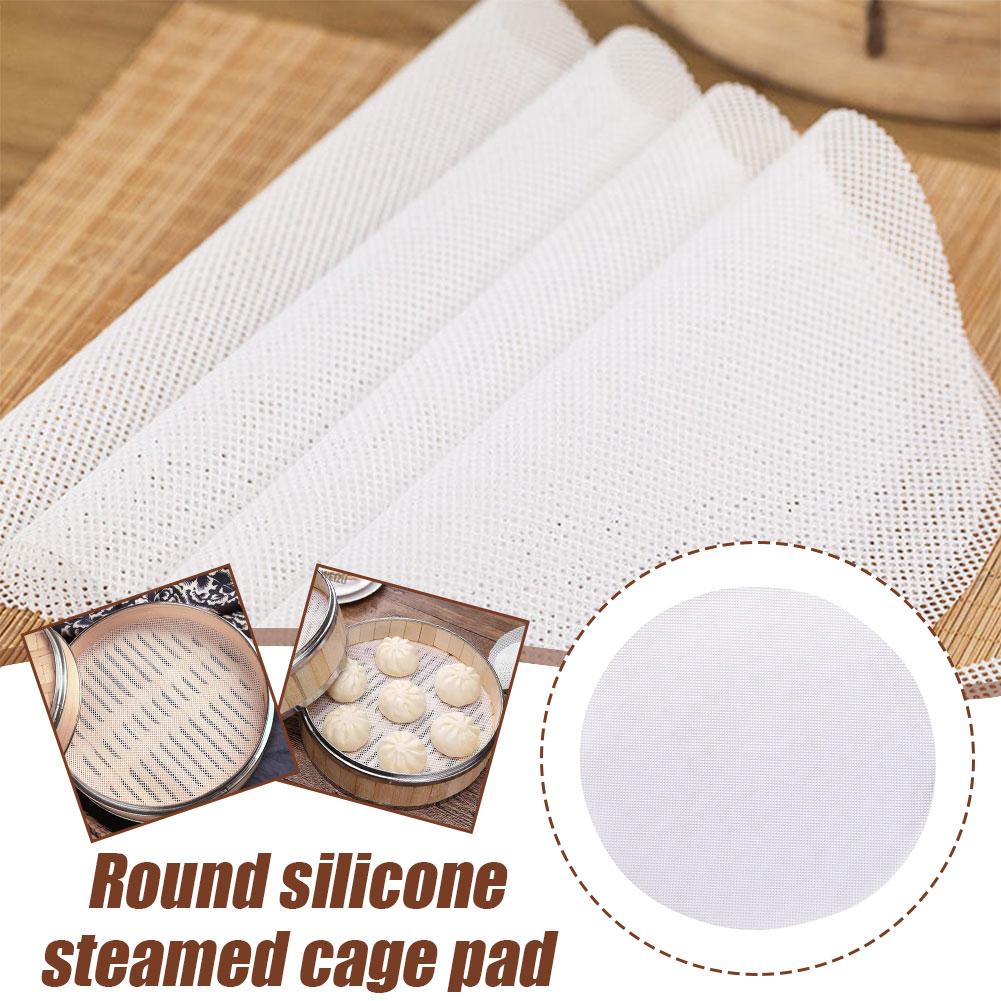 Bao Steamer Bamboo - Силиконовые бамбуковые вкладыши для пароварки, антипригарные