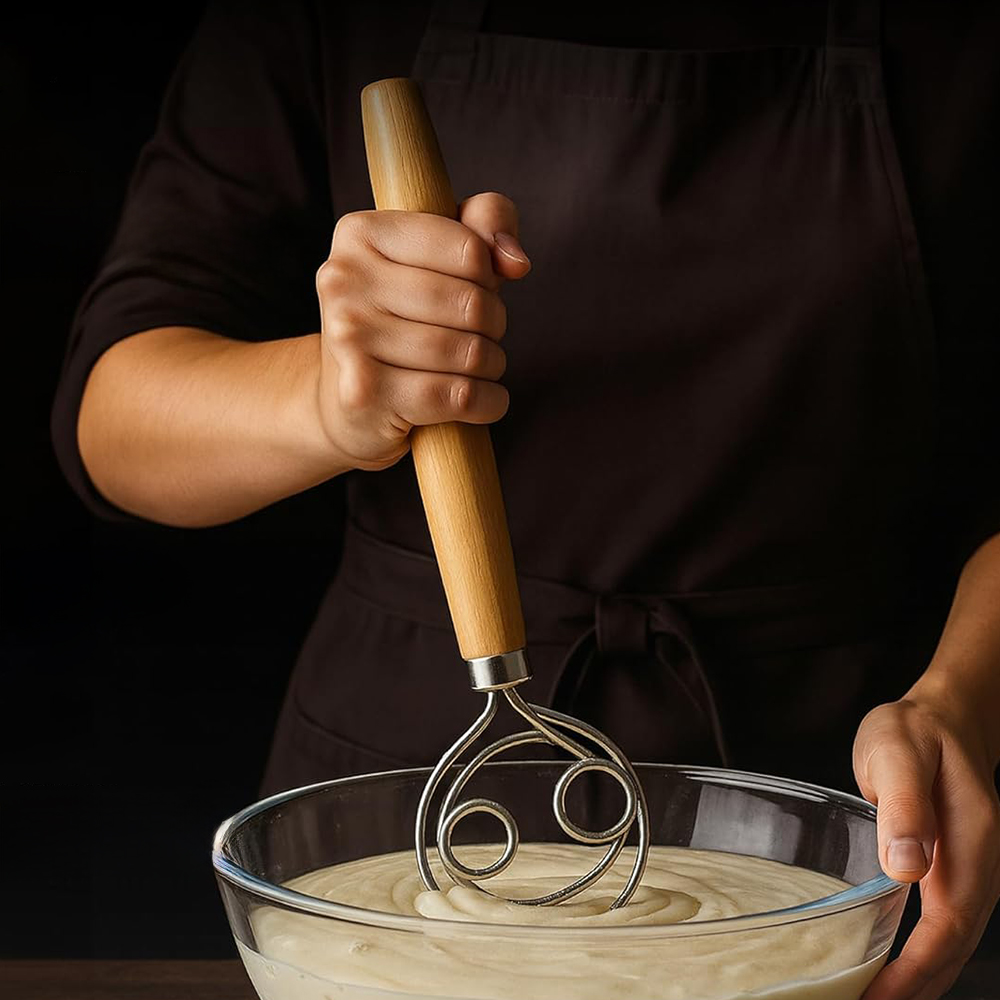 Danish Pancake Pan - Скребок для теста из нержавеющей стали