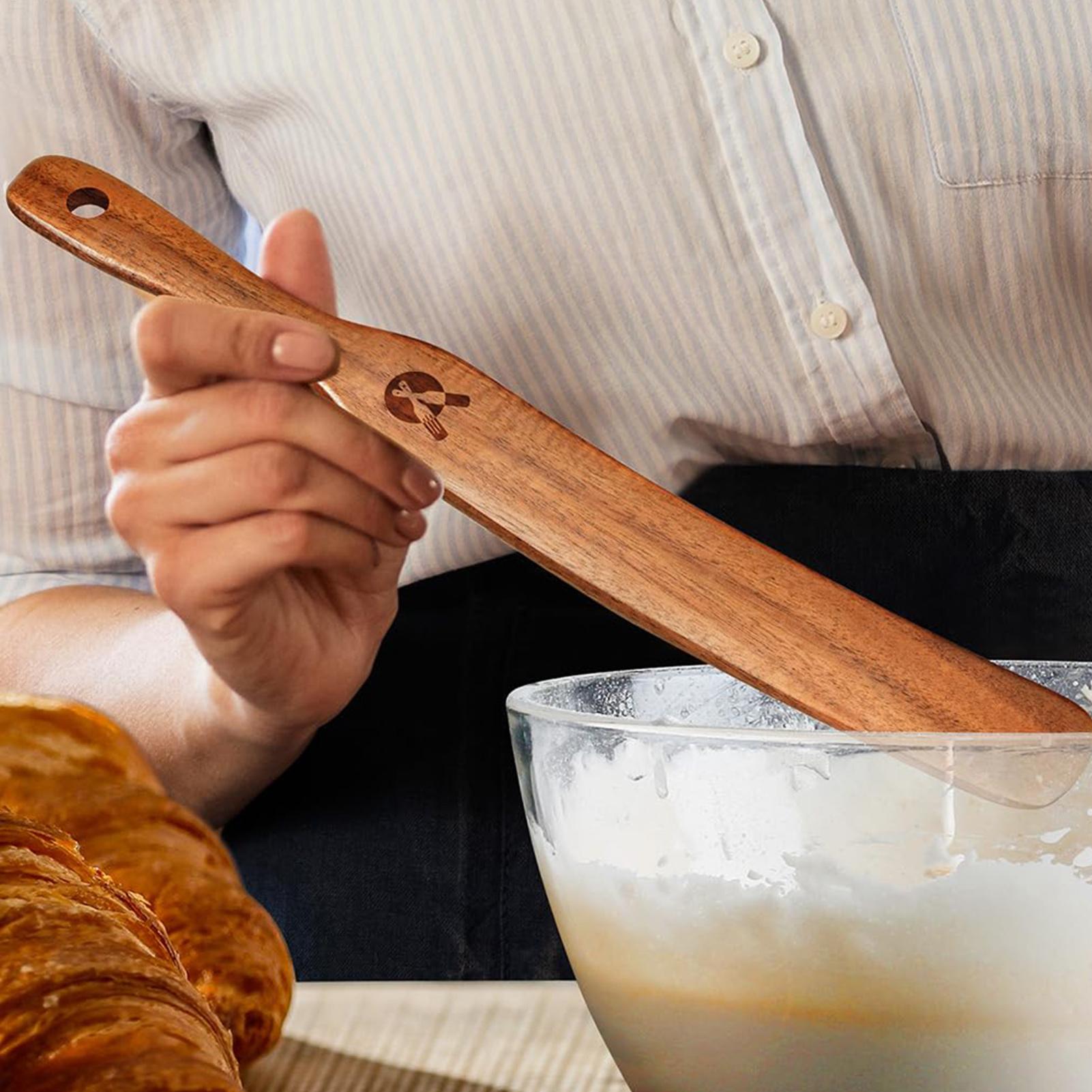 Okonomiyaki Spatula - Деревянная лопатка для перемешивания хлеба, экологичная,