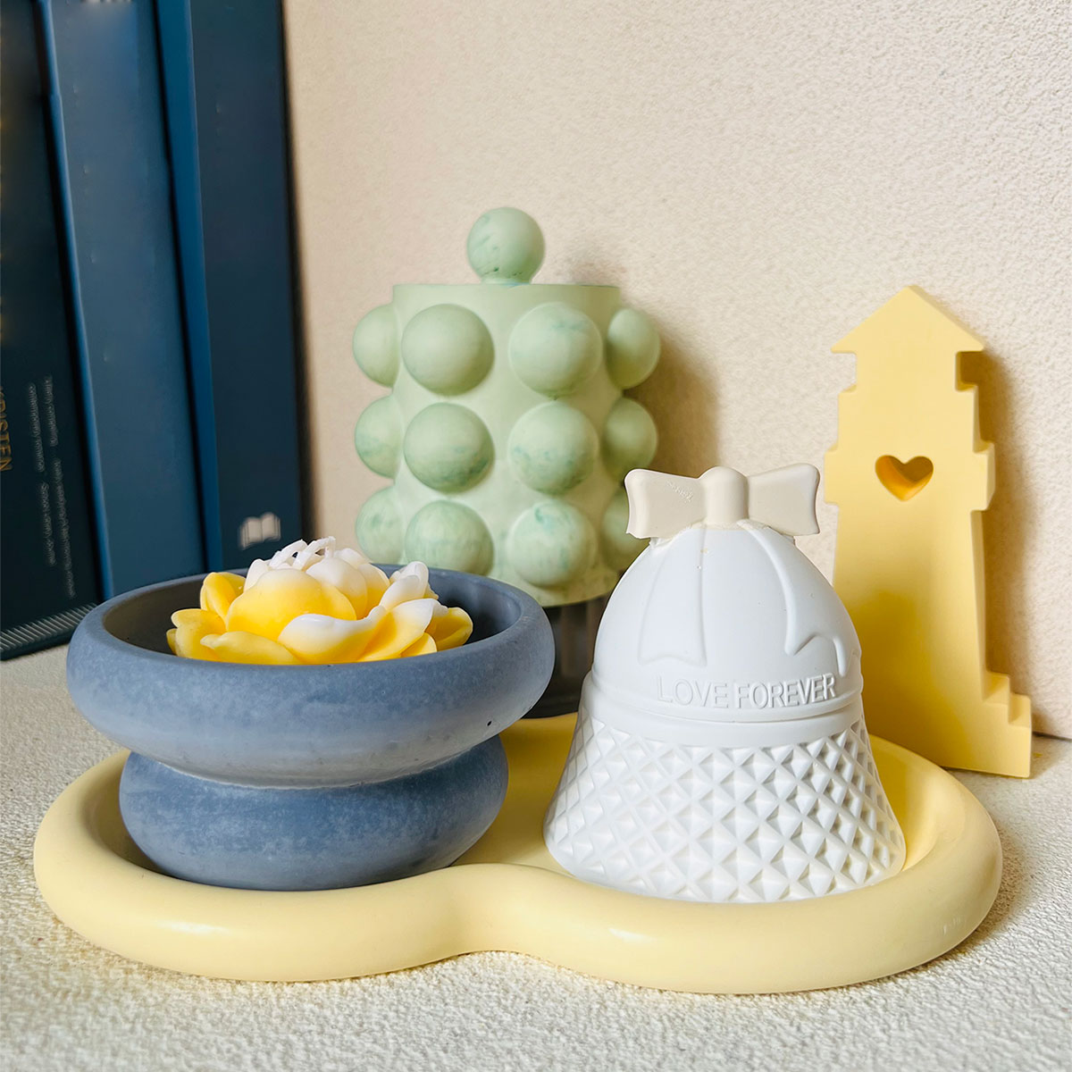 Donut Mold Silicone - Баночка для пузырьков, сосуд для свечей,