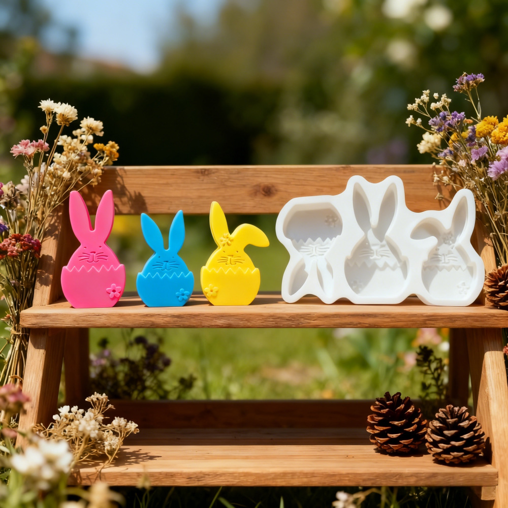 Bunny Cake Mold - DIY пасхальное украшение смола кролик силиконовая