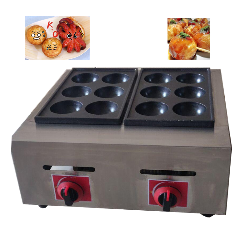 Takoyaki Grill Plate - Коммерческий электрический/газовый гриль для рыбных шариков,