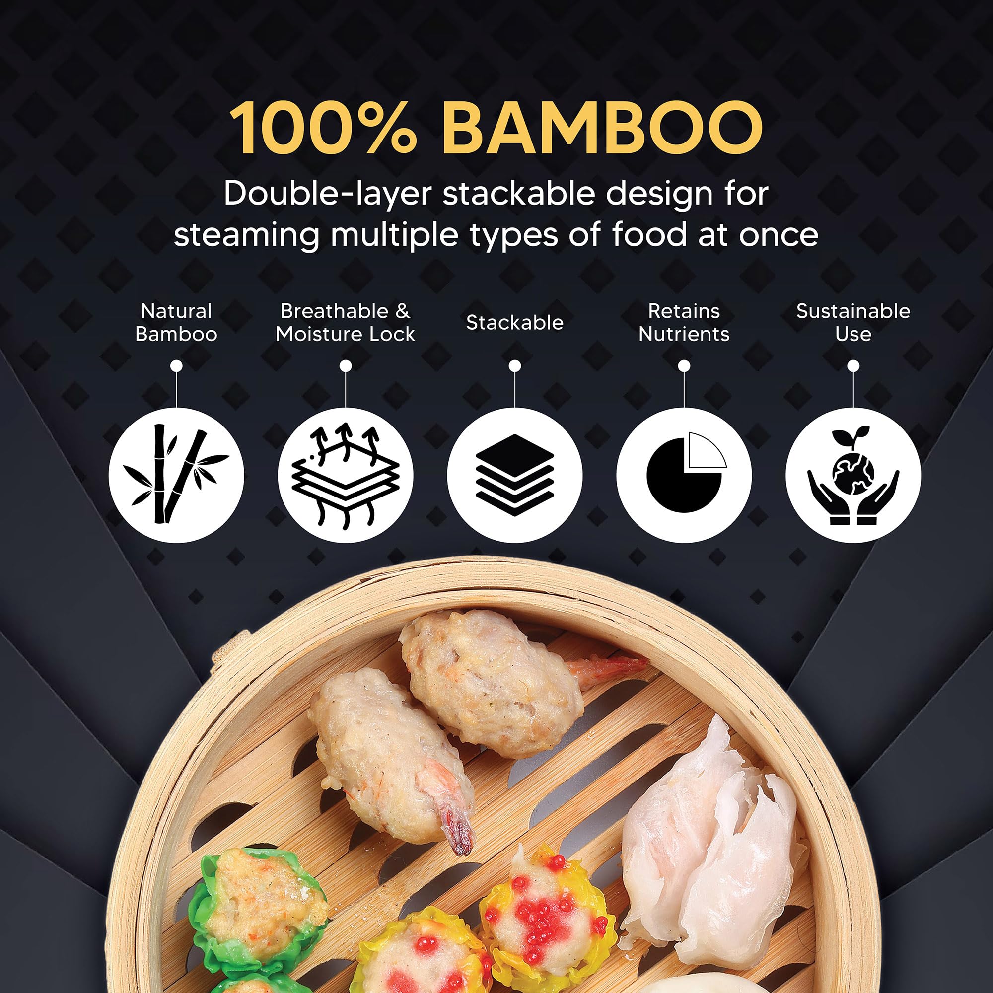 10-дюймовая бамбуковая паровар – обзор и цена Bao Steamer Bamboo
