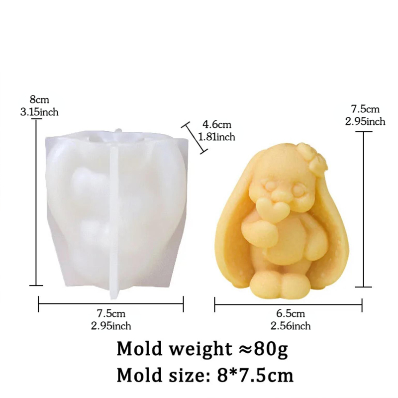 3D длинноухий кролик силиконов – обзор и цена Bunny Cake Mold