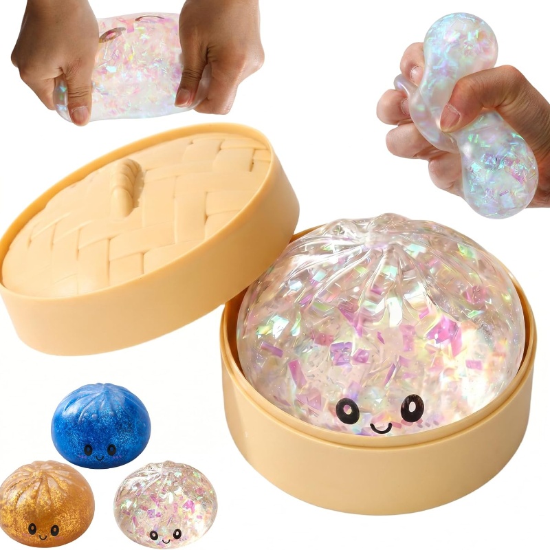 Игрушка-антистресс Glitter Bao – обзор и цена Bao Steamer Bamboo